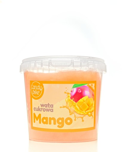 Cukrová vata vo vedierku s príchuťou MANGO 1L