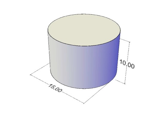 Cylindrický feritový magnet MW 15x10 F30 10 ks
