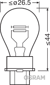 OSRAM - ORIGINAL LINE - P27/7W 12V