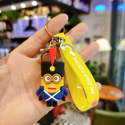PRSTEŇ NA KĽÚČE MINIONS KRÁSNY KAŽDÝ DEŇ 20CM KEVIN BOB GRU PRÍvesok