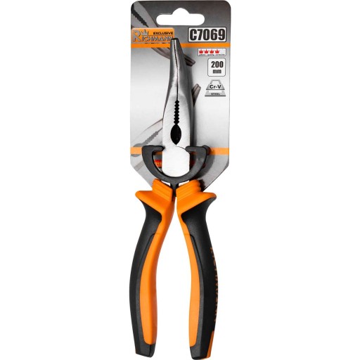C7069 predĺžené ohnuté kliešte 200mm richmann