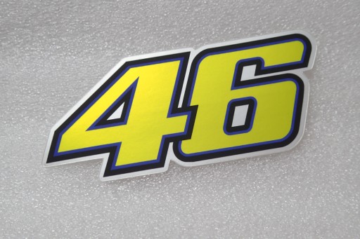 NÁLEPKA VALENTINO ROSSI 46 HONDA MOTO GP 10,1 x 4,3 cm