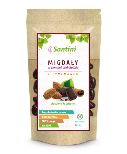 Santini mandle z horkej čokolády, 80 g