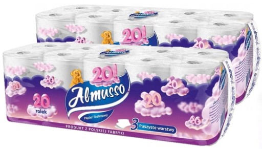 Almusso toaletný papier neparfumovaný 20 ks.