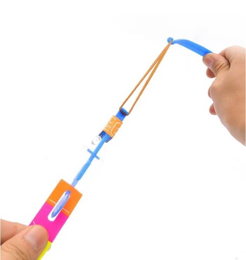 Lietajúci prak LED Veterník Helikoptéra Dáždnik Smart Toys Glow