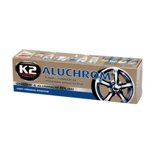 Čistí a leští kovy K2 Aluchrom 120g