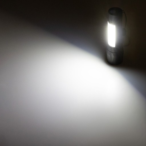 Silná, nabíjateľná vojenská LED COB USB nabíjateľná taktická baterka + puzdro