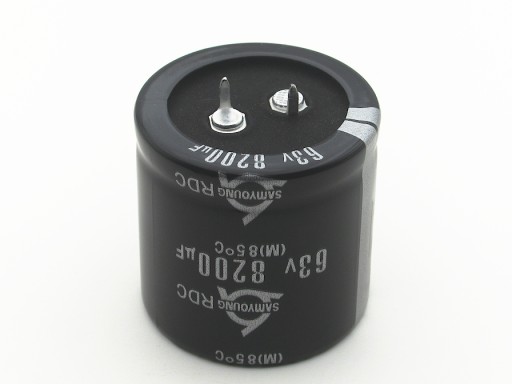 KONDENZÁTOR 8200uF / 63V 35x35mm 85*C - SAMYOUNG HQ - 1PC.