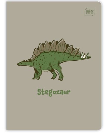 Školský zošit DINOSAURS A5, 32k, trojriadkový farebný