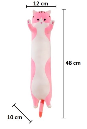 VANKÚŠEK MASKOT DLHÝ MASKOT PLYŠOVÁ HRAČKA 50 cm