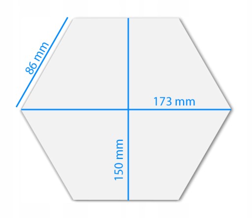 STRIEBORNÉ ZRKADLO 3mm šesťhranné ŠESTUHÓN 15x17,3 cm