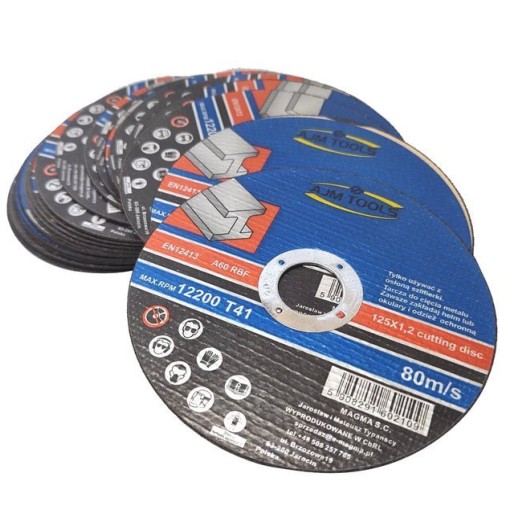 Oceľový rezací kotúč na kov 5 ks 125x1,2 kotúče 125mm AJM TOOLS kov