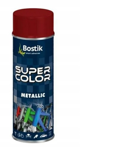 BOSTIK červený Super Color Metalický lak na nechty 400 ml
