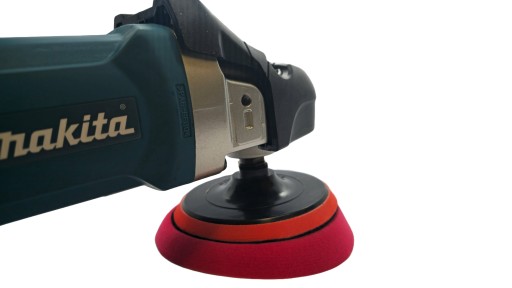Leštiaci špongia DA pad fi 150 mm Zapínanie na suchý zips 125 mm červený mäkký GETAR