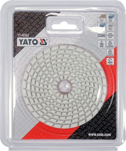 YATO DISK 100MM NA BRÚSENIE HRUBÝCH OBKLADOV GR.200