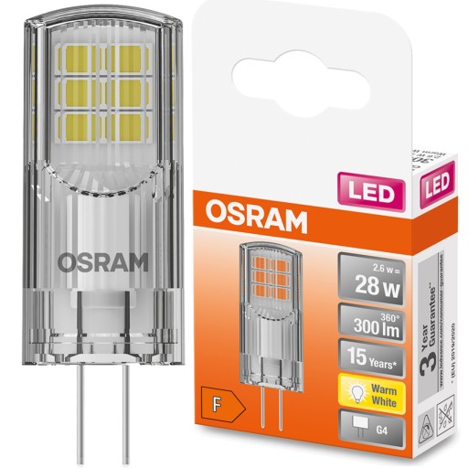 LED žiarovka CAPSULE G4 2,6W = 30W 2700K OSRAM