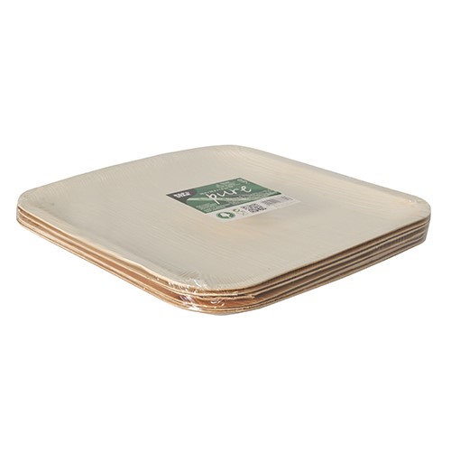 Štvorcový tanier z palmového listu 25,5 x 25,5 cm