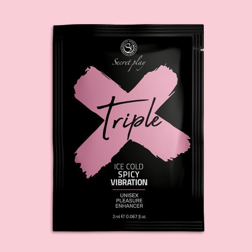 MONODOSIS TRIPLE X 3 V 1 stimulačný gél UNISEX PLEASURE ENHANCER GEL 2 ML