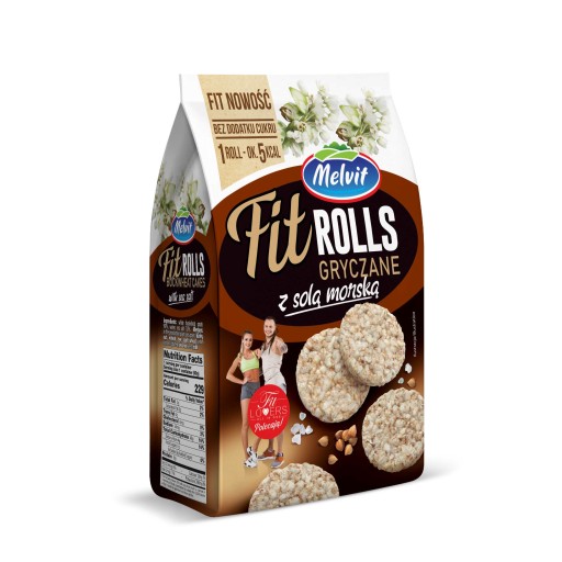 Melvit Fit Rolls pohánková s morskou soľou 60 g