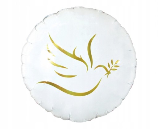 Fóliový balón Biela holubica Dove Communion Krst