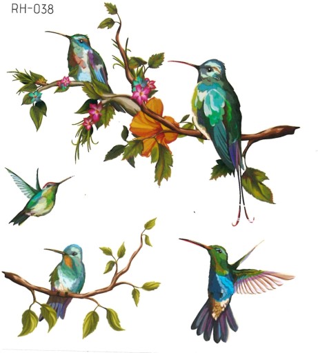 Odnímateľné tetovanie pre deti BIRDS RH038