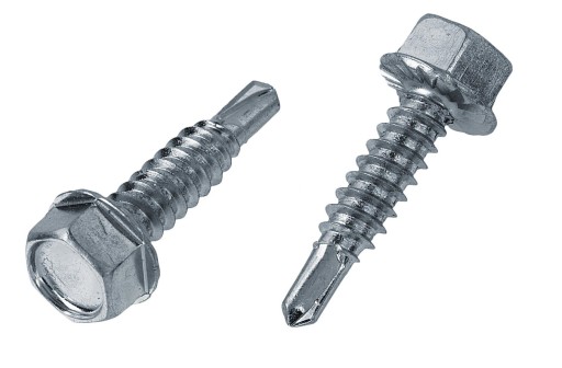 Skrutky, samorezné skrutky, pozinkované, skrutky do plechu, 6,3x32mm, 10 kusov