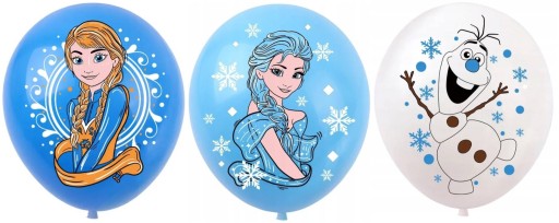Latexové balóniky Frozen Frozen Elza Anna Olaf 12 kusov FRO-019