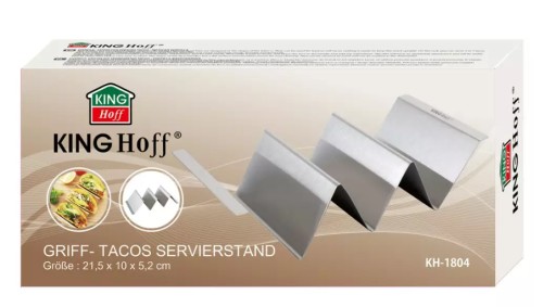 OCEĽOVÁ RANDOVÁ RÚČKA NA PODÁVANIE NA SNACK TACOS