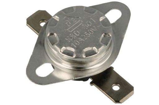 BIMETALICKÝ TERMOSTAT 180C 180°C 10A 250V KSD301 NC