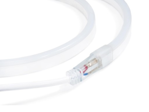LED PÁS 24V 2835 1M IP67 NEON STUDENÁ BIELA