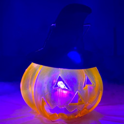 PUMPKIN lampa v LED klobúku Svietiaci HALLOWEEN