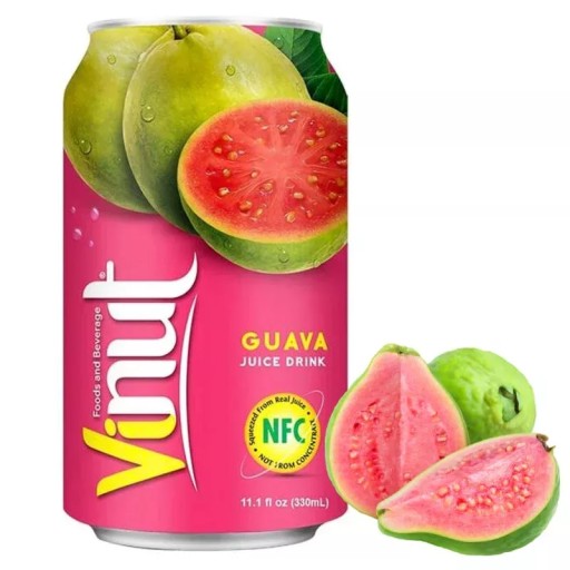 Nápoj s príchuťou guavy guava 35% Vinut 330ml Vietnam