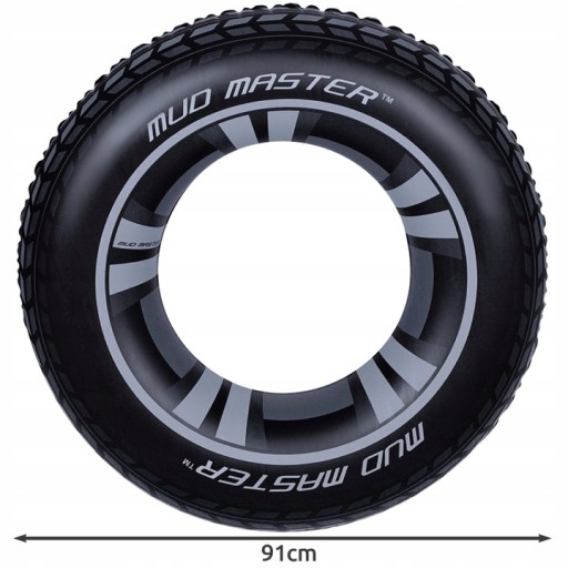 36016 Nafukovací kruh na plávanie MUD TIRE 91cm BESTWAY RING PRE DETI
