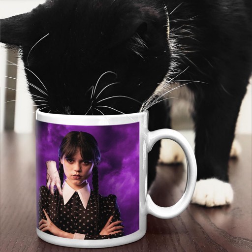 STREDA ADDAMS ORTEGA BIELY hrnček KÁVOVÝ ČAJ