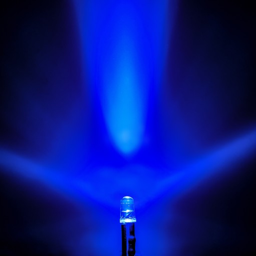x10 LED 12V 3mm 7 FAREB, kábel 20cm