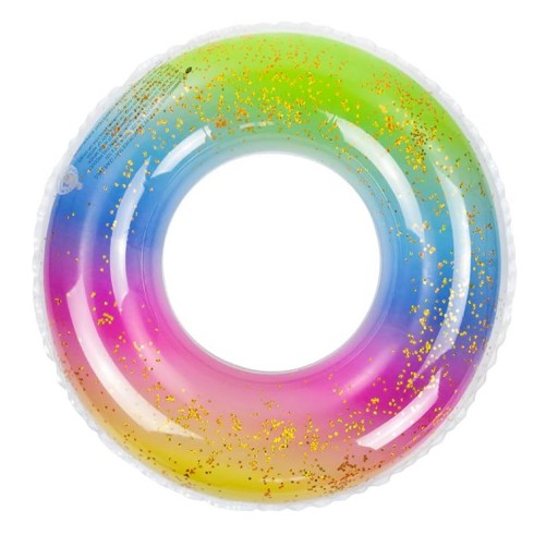 NAFUKOVACIE PLAVECKÉ KOLESO S DÚHOVÝMI GLITTRAMI 57 cm #70