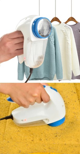holiaci strojček na oblečenie, svetre, čalúnenie, napájaný zo siete, 230V, VEĽKÝ, VÝKONNÝ, 3 NOŽE, KEFA