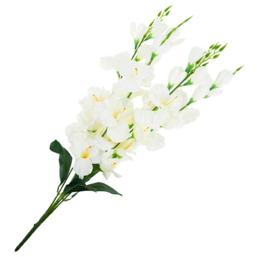 KYTICA Z Gladiolov, Gladiolus, 5 Vetiev, Dekorácia, Umelé Kvety, Smotana, Gladioly