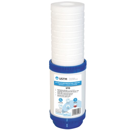 VODNÝ FILTER FILTRAČNÁ VLOŽKA STO10 FOAM-CARBON USTM AKTÍVNY UHLÍK
