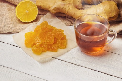 KANDIDOVANÝ zázvor kocky PRÍLOHA K ČAJU 500g