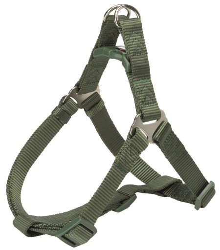 Prémiový postroj One Touch, XS–S: 30–40 cm/10 mm, lesná farba