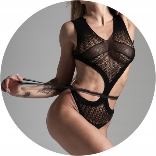 Čipkované sexuálne body s vrúbkovaním, erotickým vzorom