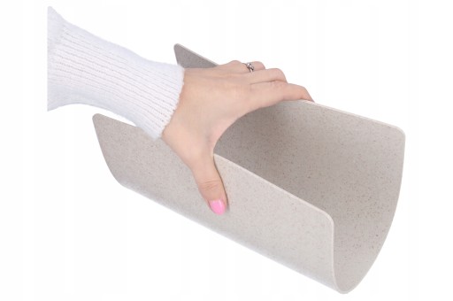 Veľká doska na krájanie 33x24 cm flexibilná plastová béžová kuchynská podložka