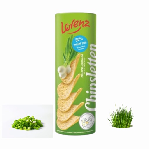 Chipsletten Green Cibuľové lupienky 100g