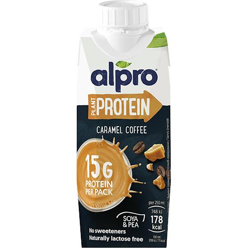 Vysokoproteínový sójový nápoj karamelovo-káva 250ml Alpr