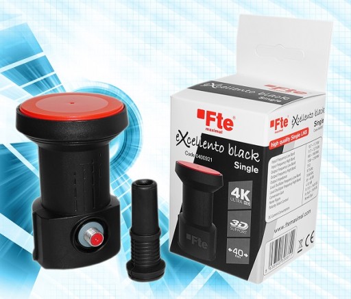 LNB Single Fte eXcellento Black LTE 0,1 dB