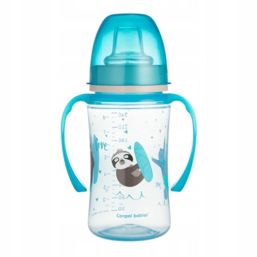 CANPOL BABIES STRIEBORNÝ HRNČEK 240ML PRE DETI