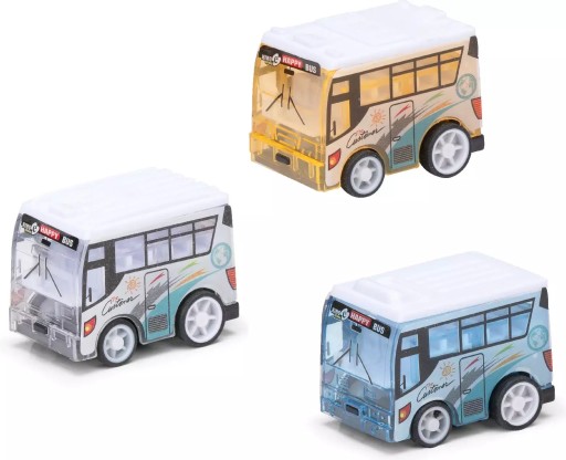 Komplet autíčka, autobusy s pohonom, pružiny pre deti, autíčka PREVODOVKA x3