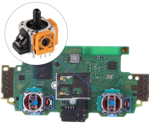 2X ANALOGOVÝ JOYSTICK V4 FJR10K FR10K PRE PS4 DUALSHOCK V2 PAD JDM-040 050 055