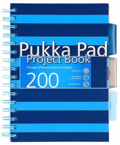 Kruhový zápisník Pukka Pad Navy A5, 200 listov, modrý